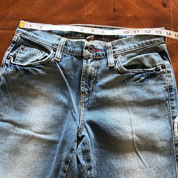 Tommy Jeans Size 7 Long Blue Stretch Denim Bootcut Jeans Westerncore - Picture 7 of 11